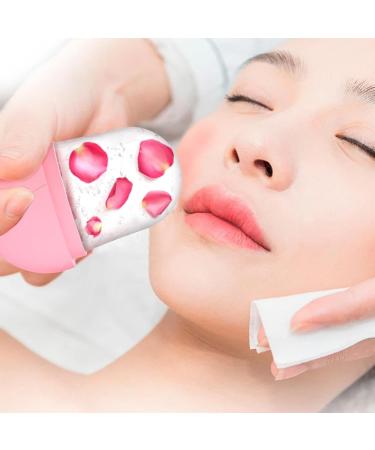 Ice Face Roller | Small Ice Cube Roller Ice Roller for Face and Eye Facial Beauty Ice Roller Skin Care Tools Ice Facial Cube Silicone Ice Mold Pink - Buy Online on GoSupps.com