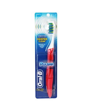 Oral-B Pulsar Toothbrush Compact Head Soft Bristle 1 Ct
