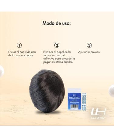 Adhesive Tape for Wigs and Lace Front Prosthetics - Double-Sided and Gentle - High Adhesive Power - Strong and Extra Firm Hold for up to 4 weeks - Straight Contours - 36 Units - LuxHair - Buy Online on GoSupps.com