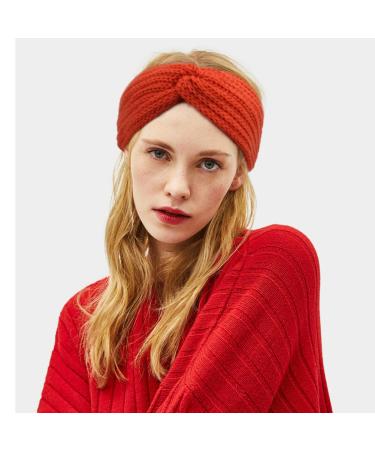 5-Pack Aoprie Knit Wide Headbands for Winter - Orange Ear Warmers for Women and Girls - Buy Online on GoSupps.com