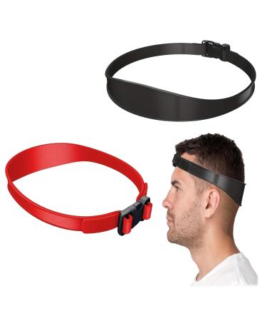 2 PCS Silicone Haircut Band Haircut Band for Home Haircuts Hair Cutting Guide Tool Hair Trimming Guide Silicone Haircut Band With Softness And Elasticity Self Hair Trimming Guide for Men