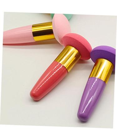 MAGICLULU Beauty Egg Brush Pen Foundation Sponges with Handle Makeup Sponges for Concealer Blending Sponges for Makeup Foundation Sponge Blender Sponges Makeup Blender Cosmetic Sponges - Buy Online on GoSupps.com