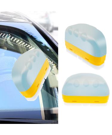 Glass Cleaning Board Effective Automotive Oil Film Cleaning Brush Universal Glass Cleaning Wipe Board Versatile Glass Coating Board for Windshield to Improve Clarity and Visibility 6(Style 1)