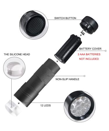 Portable Mini UV Nail Dryer with LED Lamp | Flatten Gel Nails, Silicone Head | Black - Buy Online on GoSupps.com