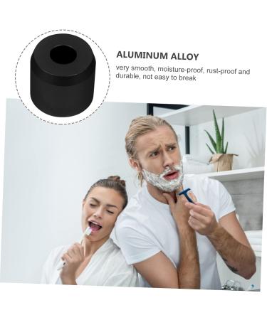 Minkissy Metal Razor Holder & Toothbrush Stand - Practical Mini Shaver Base for Bathroom - 1 Piece 3.8x3.3cm Black - International Shipping Available - Buy Online on GoSupps.com