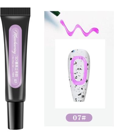 Nail Polish Gel - Long-Lasting Healthy Resin Nail Gel | Highly Pigmented Nail Polish Gel No Leakage Create Various Manicures Stereo Adhesive Nail Polish Gel for Manicure Art Design Nicything 07 - Buy Online on GoSupps.com