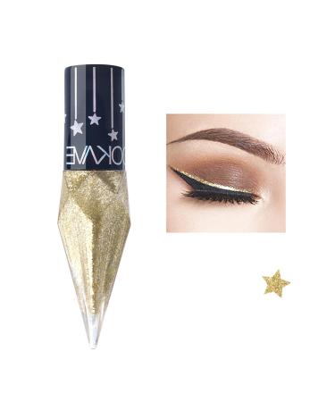 Eyeliner Pencil | Shiny Eyeliner Liquid | Long Lasting Waterproof Sparkling Eyeliner Eyeshadow for Women Girls Festival Uaxiu 4