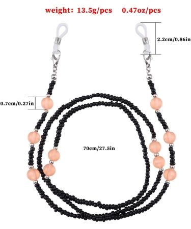 SBTRKT 5-Piece Alloy Eye Chain | Rust-Free Waterproof Robust & Non-Slip | Ideal for Sunglasses & Seniors - Black - Buy Online on GoSupps.com