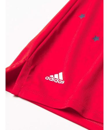 adidas Girls' Red Printed Sleeveless Polo Shirt - Size Medium - Buy Online on GoSupps.com