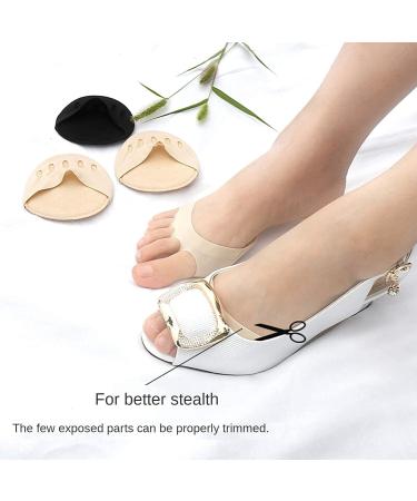 Buy Apricot Foot Pads - Reusable Soft Forefoot Cushions for Women | Non-Slip Sweat Absorbent Pain Relief Honeycomb Fabric Socks (3 Pairs - Buy Online on GoSupps.com