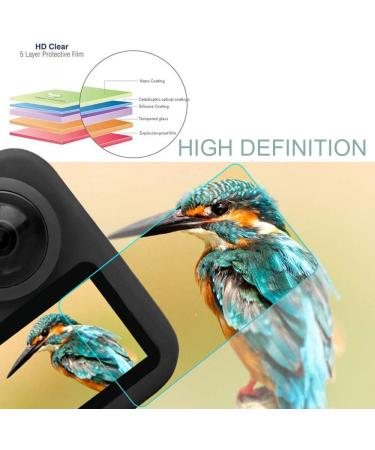 4 Pack Tempered Glass Screen Protector and Lens Cap Cover for Gopro Max Action Camera by Akwox - Buy Online on GoSupps.com