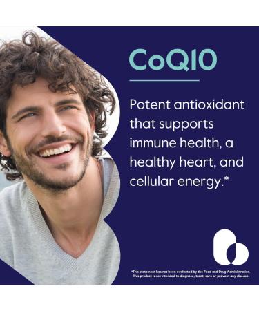 BESTVITE Coenzyme CoQ10 100mg | Vegan Non-GMO Gluten-Free Capsules - 120 Count - Naturally Fermented No Stearates or Fillers - Buy Online on GoSupps.com