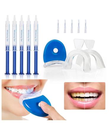 Teeth Whitening Kit 5 3ml Whitening Gel with Professional LED Light Reduce Sensitive Teeth Whitening Kit Remove Stains Whiten Teeth Quick Resultsing