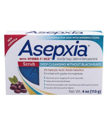 Asepxia Scrub Exfoliante Cleansing Bar Soap 4 oz - Pack of 2 - Buy Online on GoSupps.com