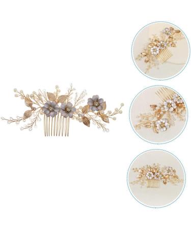 Mikinona Bead Hair Comb Bridal Hair Accessories Bridal Hair Side Comb Delicate Hair Comb Female Head Decor Hair Accessory Hair Decor for Wedding Exquisite Hair Comb Bridal Hair Decor - Buy Online on GoSupps.com