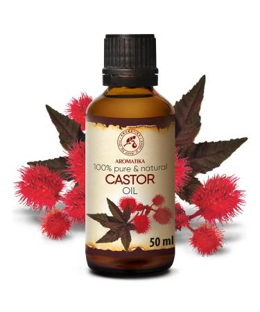 Pure Cold-Pressed Casting Oil 50ml - Ricinus Communis - Best Body Oil for Face Skin Eyebrows & Eyelash - Intensive Care & Massage - Premium Quality from India - Buy Online on GoSupps.com