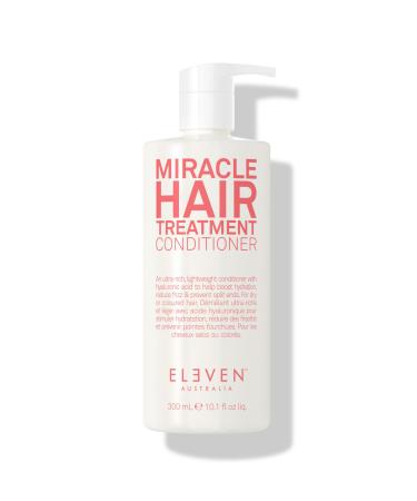 ELEVEN AUSTRALIA Miracle Hair Treatment Conditioner: Apr s-Shampooing Hydratant et R parateur l'Acide Hyaluronique pour Cheveux Secs Ab m s ou Color s. Sans sulfate - 300ml