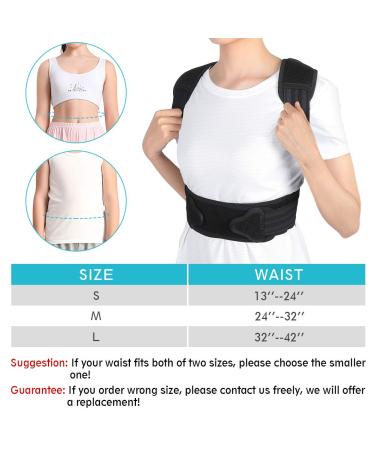 Yosoo Health Gear Kids Posture Corrector - Spinal Support Brace for Improved Posture and Pain Relief - Size L (Waist 32-42) - Buy Online on GoSupps.com