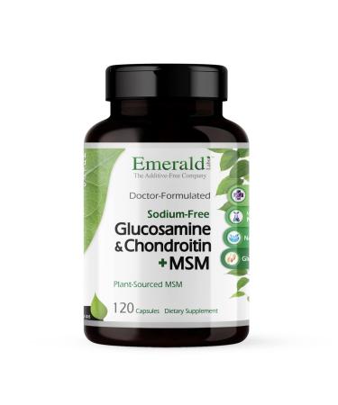 Emerald Labs Glucosamine & Chondroitin with MSM - Bone Health & Joint Health Supplement - Gluten-Free - 120 Capsules (30-Day Supply)