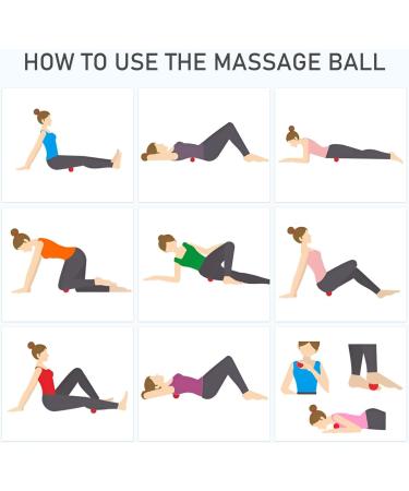 ZSMJAER Massage Ball - Duo Fascia Roll for Targeted Relief | Perfect for Legs Feet Hands Neck & Back Muscle Massage - Buy Online on GoSupps.com
