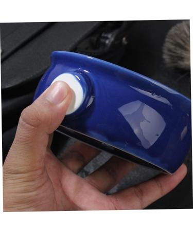 Minkissy 3-Pack Shaving Cup Set | Ceramic Shaving Soap Bowl for Men | Blue Razor Bowl 11.5x11.5cm - International Shipping Available - Buy Online on GoSupps.com