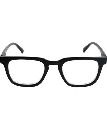 Shop Mini Anti Blue Light Glasses - Rectangular Thick Frame Free Case 1.5 Diopters for Men & Women - Durable Black Plastic - Buy Online on GoSupps.com