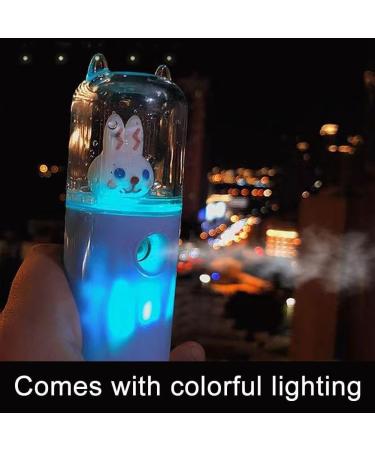 Cute Nano Mist Facial Sprayer Beauty Instrument USB Humidifier Rechargeable Moisturizing Steamer Beauty Tool Nebulizer Face Tiger White Free Size - Buy Online on GoSupps.com