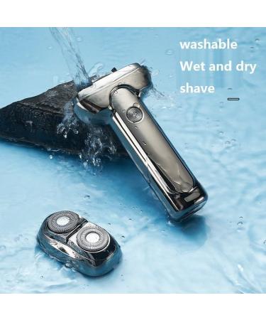 Men's electric razor portable mini razor small smart beard knife dry and wet available USB charging a gift for dad's boyfriend (Night Black) - Buy Online on GoSupps.com