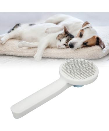 Easy to Cat Hair Brush Efficient Cat Grooming Brush Ergonomic Stainless Steel Handle Comfortable with a Selfcleaning Knob for Cat Home - Buy Online on GoSupps.com