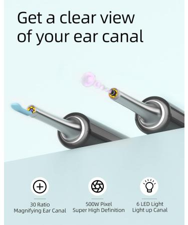 BE BIRD Ear Wax Removal Kit - 1080P Ear Camera 5MP Ear Cleaner with 6 LED Lights & 4 Scoops - International Shipping Available - Buy Online on GoSupps.com