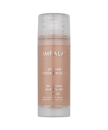 Impala Impala Oil-Free Foundation N04 for Oily Skin Long Lasting SPF 15 with Pump