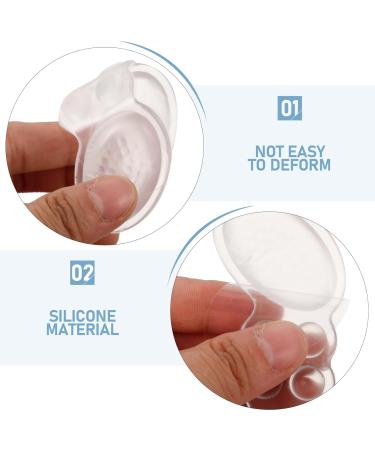 4 Pairs Silicone Heel Pads - Comfortable Wear-Resistant Heel Protectors for High Heels | Transparent Shoe Heel Liners & Foot Supplies - Buy Online on GoSupps.com