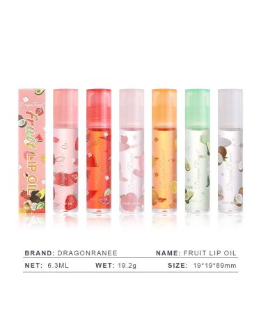 Moisturizing Fruit Flavored Lip Oil | Vegan Tinted Lip Gloss & Balm for Dry Lips - Hydrating & Nourishing Care - Buy Online on GoSupps.com