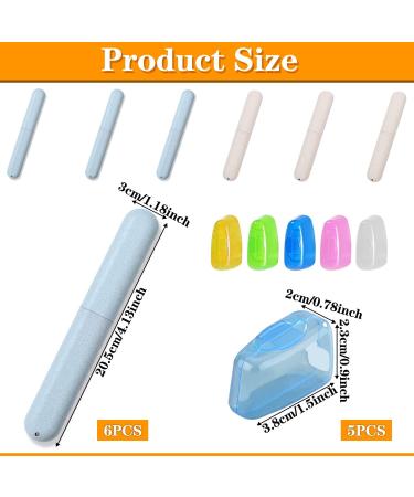 6-Pack Travel Toothbrush Set - Protective Cases for Home School & Camping | Durable & Portable Toothbrush Covers - Buy Online on GoSupps.com