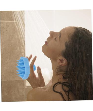 Buy Tovinanna Silicone Shampoo & Massage Brush - Portable Shower Cleaning Accessory - Green Leaves Design - 8.5x8.5x6.5cm - International Shipping Available - Buy Online on GoSupps.com
