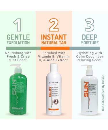 Sun Labs Self Tanning Lotion Tan Maintainer & Exfoliant - 3-Pack 8 Oz. Bottles - Buy Online on GoSupps.com
