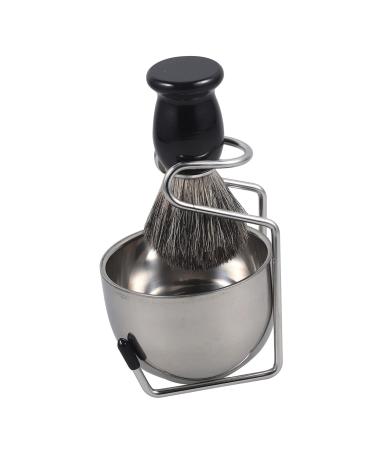 3 Sets Beard Brush Kit with Shave Bowl & Stand | Home Shaving Supplies - Premium Manual Shaving Brush & Foaming Bowl for Salon Quality Grooming - Buy Online on GoSupps.com