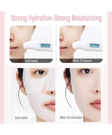 JHDZ Nifora Bio Collagen Mask Bio Collagen Real Deep Mask AntiAging Facial Treatment Masks Moisturizing Overnight Hydrogel Mask for Burning and Moisturizing Elasticity Enhancement 1Box4PCS - Buy Online on GoSupps.com