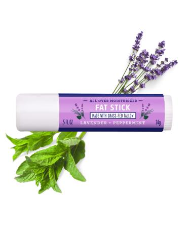 FATCO Fat Stick and All Purpose Moisturizing Stick for Dry Areas on your Face  Lips  and Body - Lavender + Peppermint (0.5 oz)