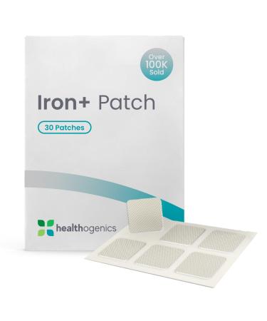 Healthogenics Iron+ Patch Gentle Daily Iron Support with Vitamin C Folate & Antioxidants Non-Constipating Transdermal Patch for Energy Focus & Vitality
