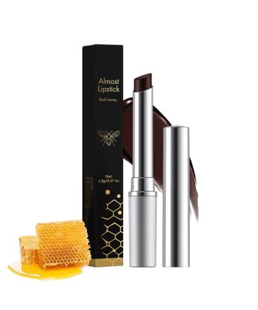 Honey Black Lip Balm Hydrating Sheer Lipstick Pink Honey Lipstick for Women Natural Glossy Lips Balm Nourishing and Hydrating Lip Gloss for All Skin Tones(Black Honey)