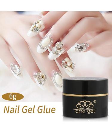 Rhinestone Nail Adhesive Gel | Professional UV Glue for Nail Art Decoration | Bling Tools for Nail Glitter and Gems - Buy Online on GoSupps.com