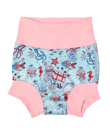 Splash About Baby & Toddler Happy Nappy Reusable Swim Nappy Hidden Treasure 3-6 Months