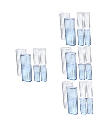 Coheali 24 STK TONCHER BOCK STOPER CARE FOR PROFECTS FINISHING BOX OHRER FOR Make-up pads swab organizers Container For cotton swabs Dnours Pick Travel P.S Mini Different colors x 4 pieces 10.4x3.4x2.1cMx4pcs