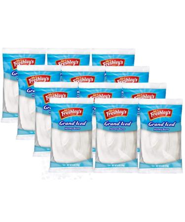 Mrs. Freshley's Grand White Iced Honey Buns, Individually Packaged, 6 oz., Pack of 12