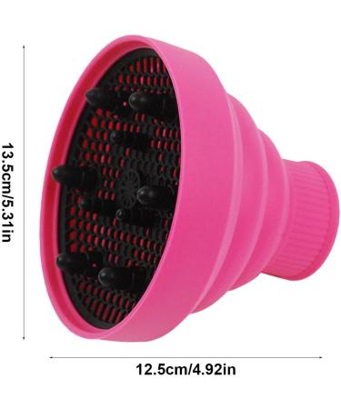 Nxbuynef Blow Dryer Attachment | Heat Resistant Silicone Hair Dryer Vent Hood Foldable - Soft Blow Dryer Accessory Multifunctional Hair Styling Supplies for Girls pink - Buy Online on GoSupps.com
