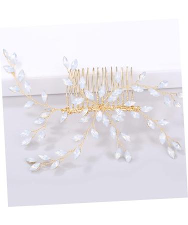 FRCOLOR Bridal Headpiece Wedding Hair Accessories Bridal Headdress Bridal Hair Accessories White Comb Bride - Buy Online on GoSupps.com