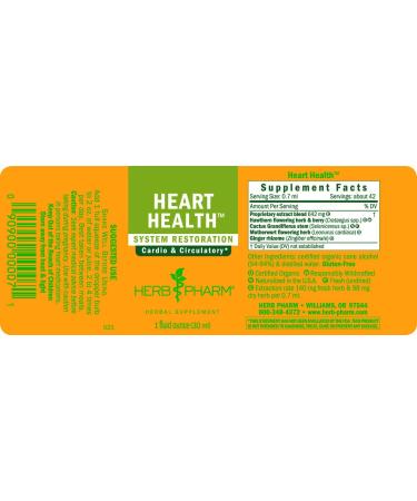 Herb Pharm Heart Health - 1 fl oz (30 ml) | Natural Support for Cardiovascular Wellness - Buy Online on GoSupps.com