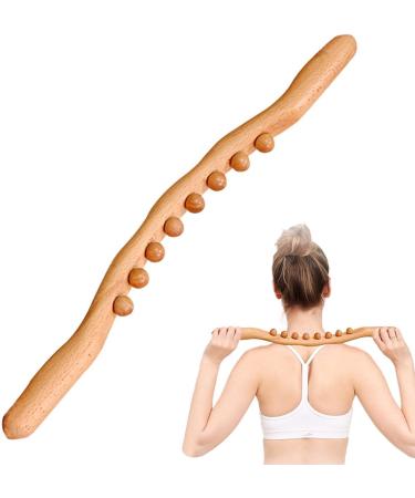 Massage tools massage scooters massage tab massage tool body shaping tools massage tab roller |Body Sculpting Tools Hand-Cellulite Remener 8-pearl body massage tab for all your body raw Wood Color 8 Beads