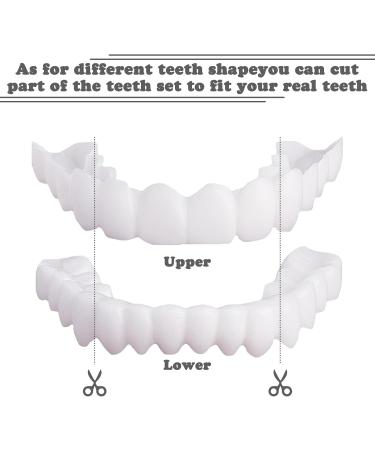 Buy WTTFC 2 Couples Veneers - False Teeth Cosmetic Teeth Lightening Immediate Dentures for Perfect Smiles | International Shipping Available - Buy Online on GoSupps.com